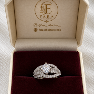 (AD) RING ADJUSTABLE SILVER TONED